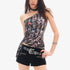 QIUQIU_STUDIO_Letter_Print_Asymmetric_Shoulder_Slim_Fit_Women&