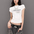QIUQIU_STUDIO_Letter_Print_Round_Neck_Short_Sleeve_Women&