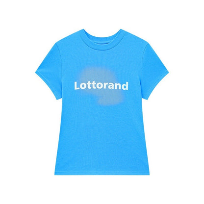 QIUQIU_STUDIO_Letter_Print_Round_Neck_Short_Sleeve_Women&