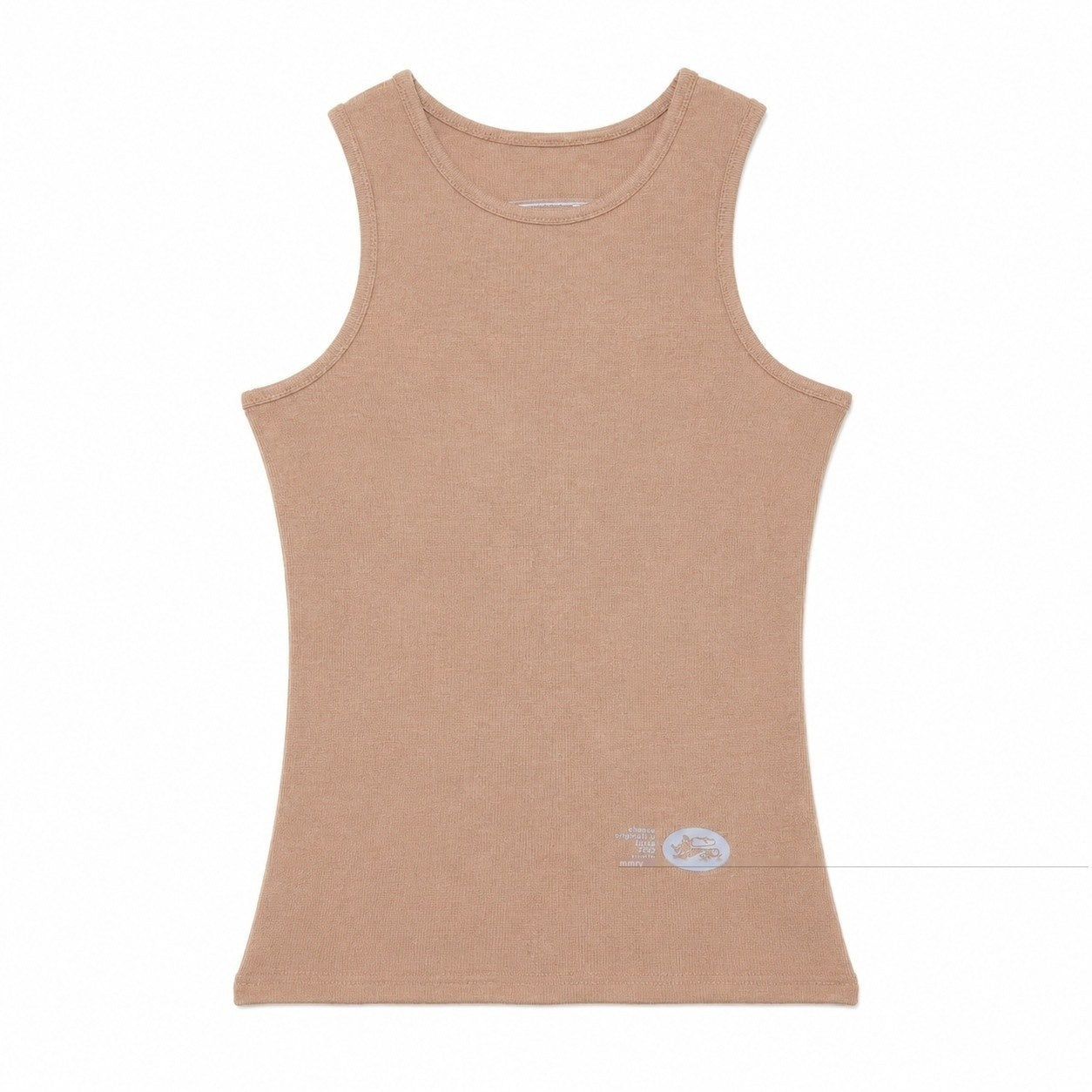 QIUQIU_STUDIO_Letter_Print_Round_Neck_Slim_Fit_Minimalist_Women&