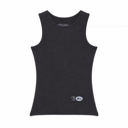 QIUQIU_STUDIO_Letter_Print_Round_Neck_Slim_Fit_Minimalist_Women&