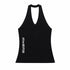 QIUQIU_STUDIO_Letter_Print_V-neck_Backless_Fitted_Sexy_Women&