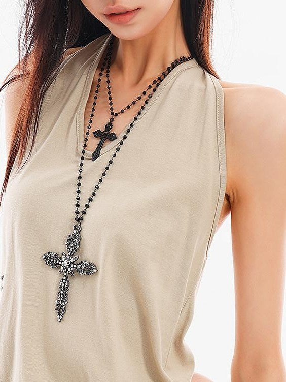 QIUQIU STUDIO Letter Print V-neck Backless Fitted Sexy Women&