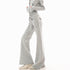 QIUQIU_STUDIO_Light_Grey_Stand_Collar_Slim_Fit_Cropped_Zip_Up_Women&