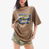 QIUQIU_STUDIO_Mocha_Gray_American_Letter_Print_Round_Neck_Women&