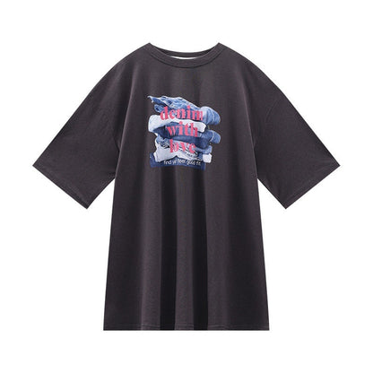 QIUQIU_STUDIO_Mocha_Gray_American_Letter_Print_Round_Neck_Women&