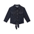 QIUQIU_STUDIO_Navel_Baring_Tie_Lapel_Topstitched_Women&