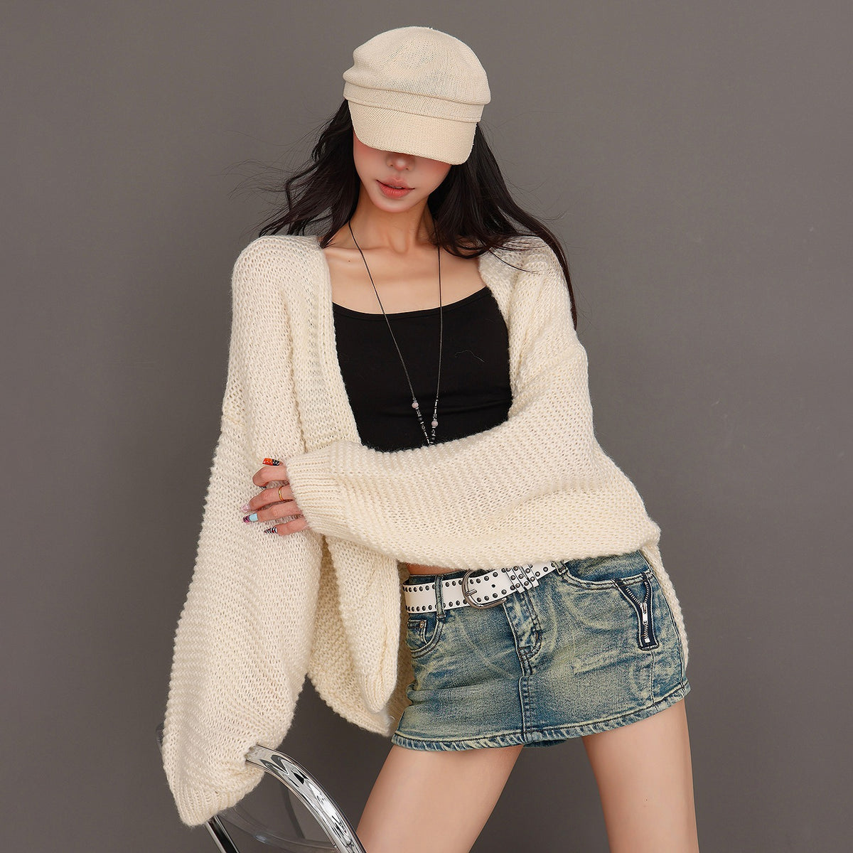 QIUQIU_STUDIO_Open_Knit_Chunky_Loose_Women&
