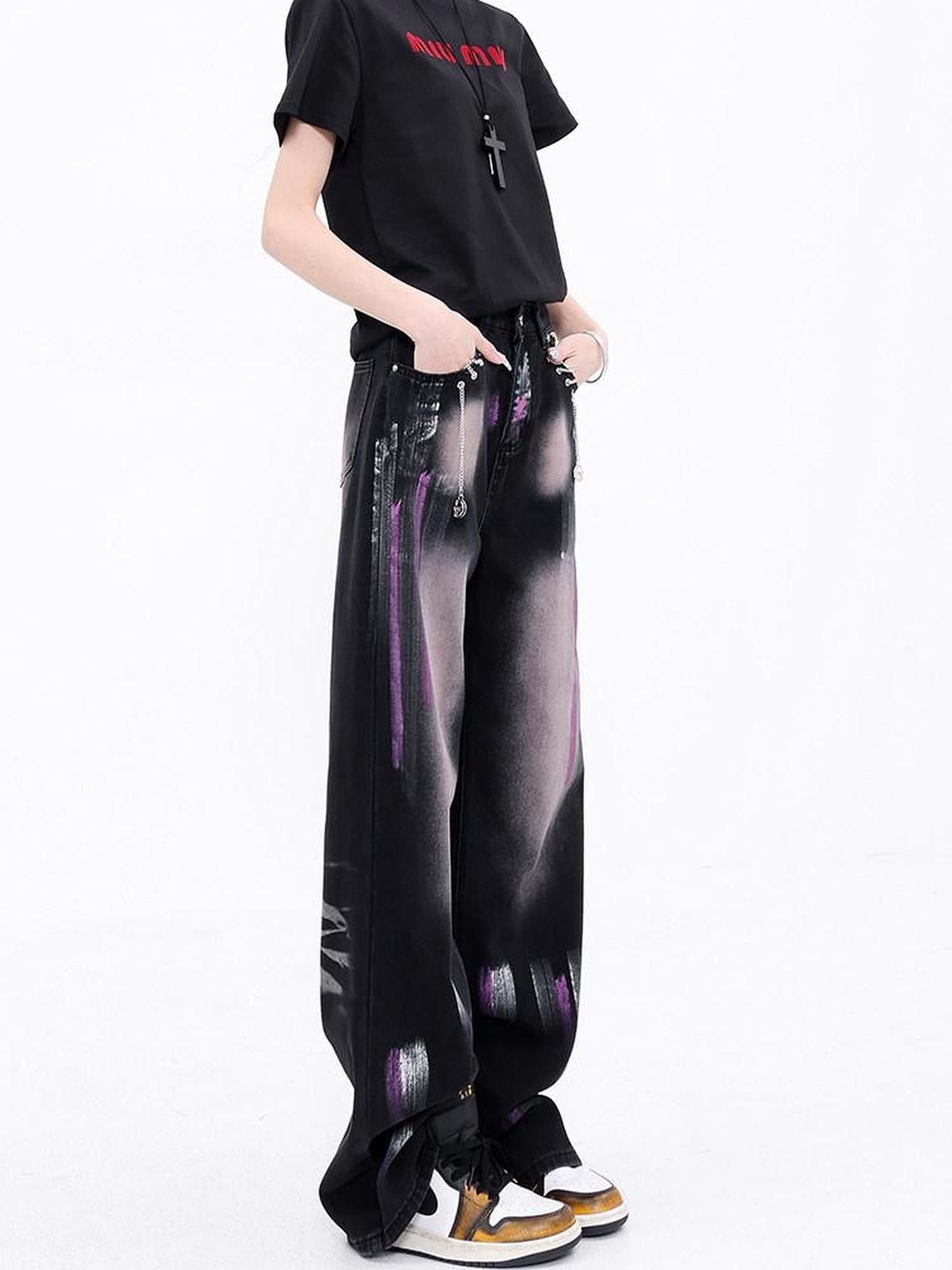 QIUQIU STUDIO Painted Metal Charm Extra Long Loose Women&