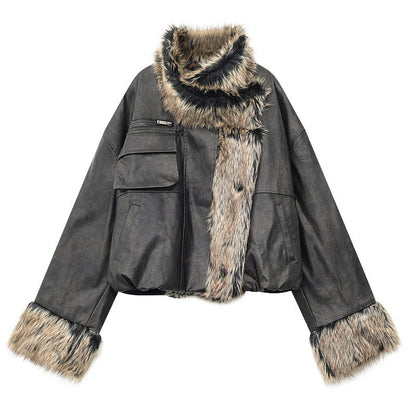 QIUQIU_STUDIO_Plaid_Colorblock_Reversible_Patchwork_Women&