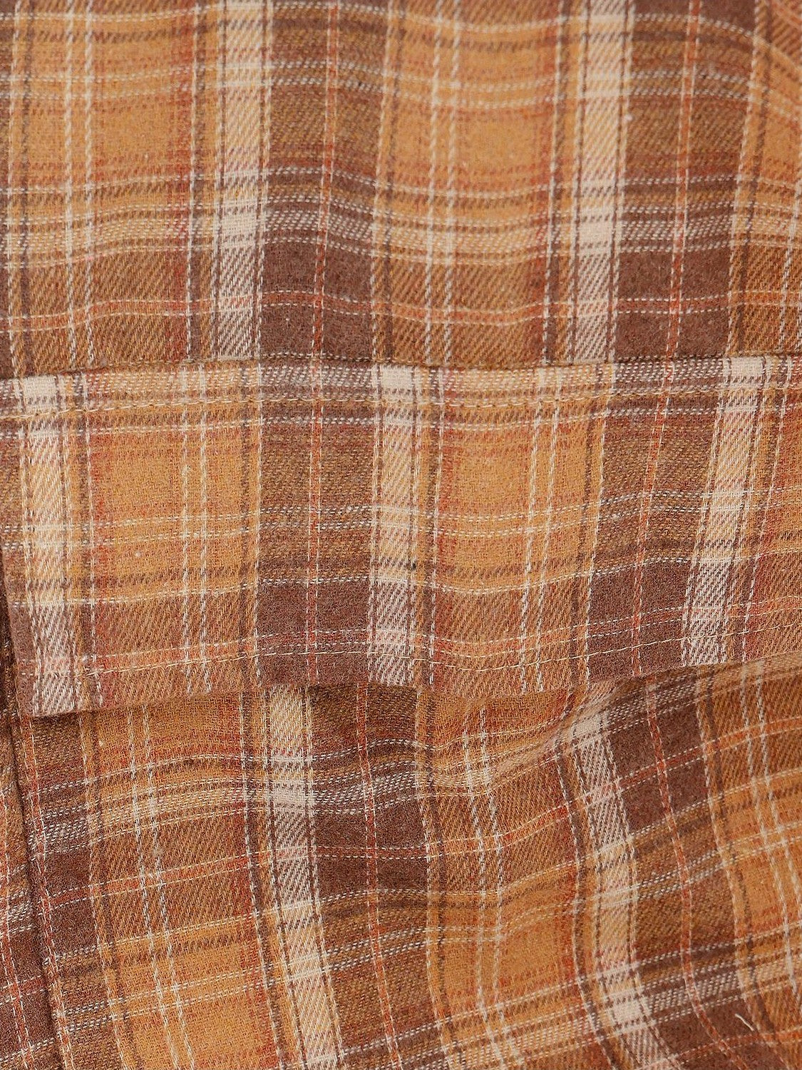 QIUQIU STUDIO Plaid Single Breasted Collared Long Sleeve Cardigan Women&