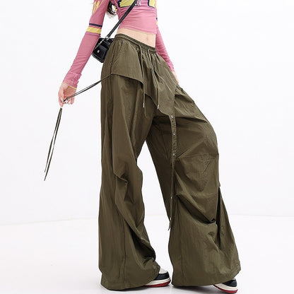 QIUQIU_STUDIO_Pleated_Asymmetric_Parachute_Cargo_Women&