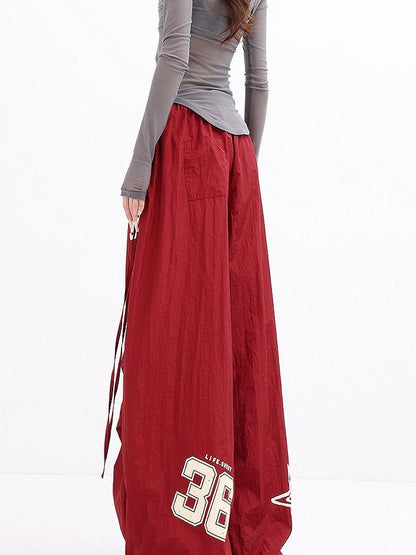 QIUQIU STUDIO Pleated Asymmetric Parachute Cargo Women&
