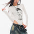 QIUQIU_STUDIO_Portrait_Print_Round_Neck_Slim_Fit_Cropped_Women&