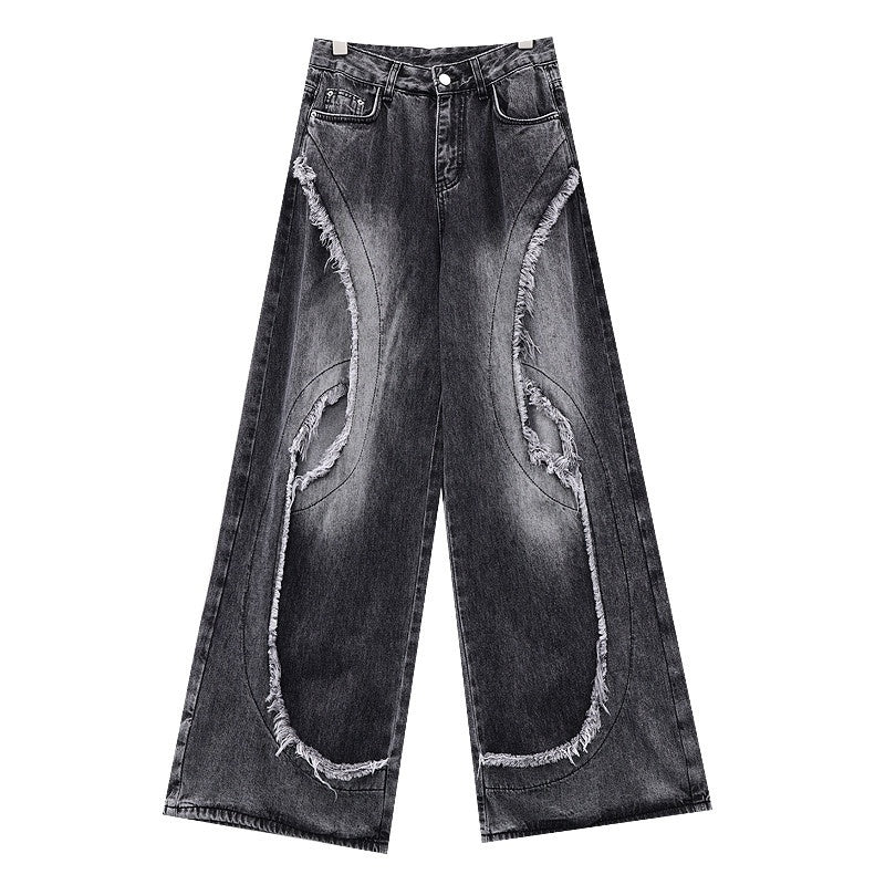 QIUQIU_STUDIO_Raw_Hem_Distressed_Tall_Fit_Women&
