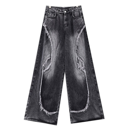 QIUQIU_STUDIO_Raw_Hem_Distressed_Tall_Fit_Women&