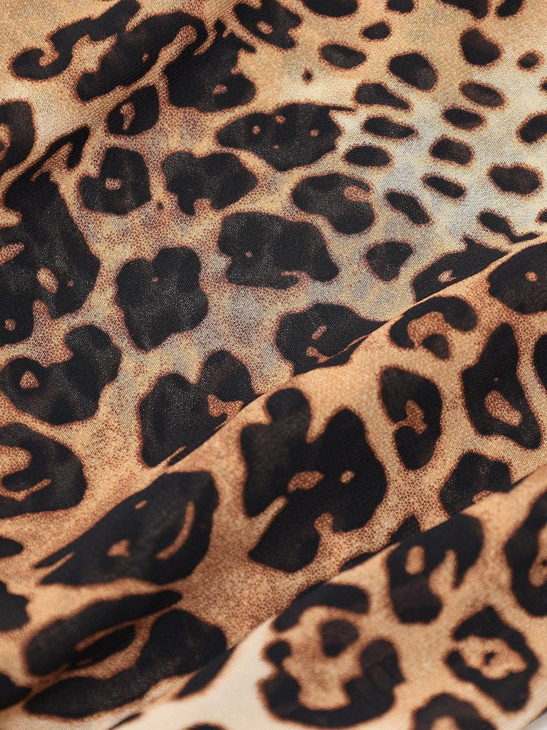 QIUQIU STUDIO Retro Leopard Print V-neck Backless Cropped Slim Women&