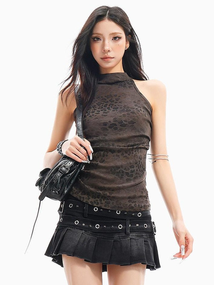 QIUQIU STUDIO Sexy Leopard Print Slim Fit Women&