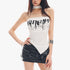 QIUQIU_STUDIO_Sexy_Letter_Print_Asymmetric_Hem_Slim_Fit_Women&