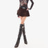 QIUQIU_STUDIO_Sheer_One_Shoulder_Long_Sleeve_Slim_Fit_Mesh_Women&