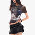 QIUQIU_STUDIO_Sheer_Puppy_Print_Round_Neck_Loose_Fit_Women&