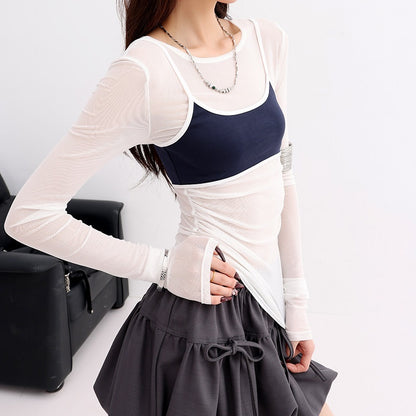 QIUQIU_STUDIO_Sheer_Two_Piece_Slim_Fit_Sun_Protection_Women&