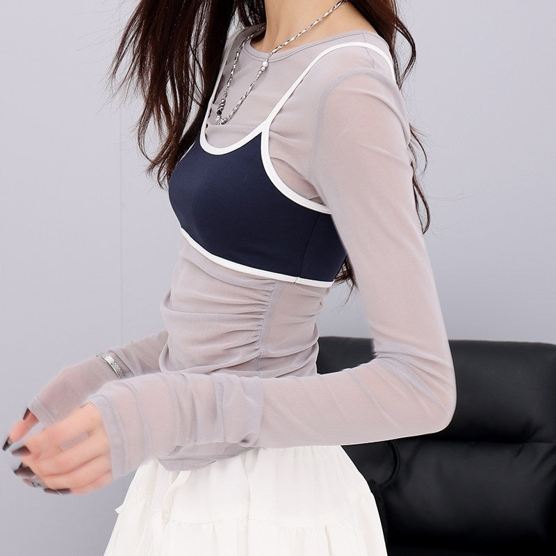 QIUQIU_STUDIO_Sheer_Two_Piece_Slim_Fit_Sun_Protection_Women&