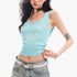 QIUQIU_STUDIO_Sky_Blue_Letter_Print_Backless_Hooded_Slim_Waist_Women&
