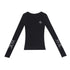 QIUQIU_STUDIO_Slim_Fit_Print_Round_Neck_Women&