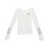 QIUQIU_STUDIO_Slim_Fit_Print_Round_Neck_Women&