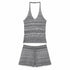 QIUQIU_STUDIO_Solid_Black_V-neck_Slim_Fit_Sleeveless_Slight_Stretch_Women&