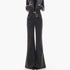 QIUQIU_STUDIO_Solid_Flare_Extra_Long_With_Waist_Wrap_Loose_Fit_Women&