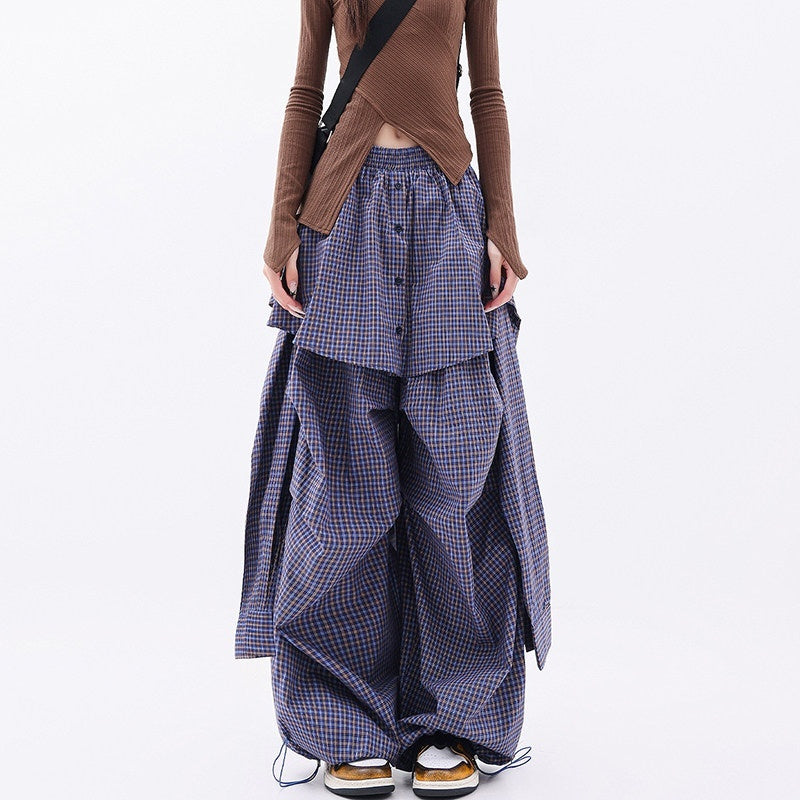 QIUQIU_STUDIO_Solid_Patchwork_Layered_Faux_Two_Piece_Cargo_Women&