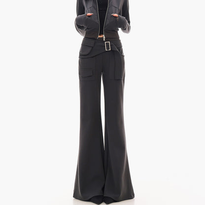 QIUQIU_STUDIO_Solid_Stand_Collar_Slim_Fit_Cropped_Zip_Up_Women&