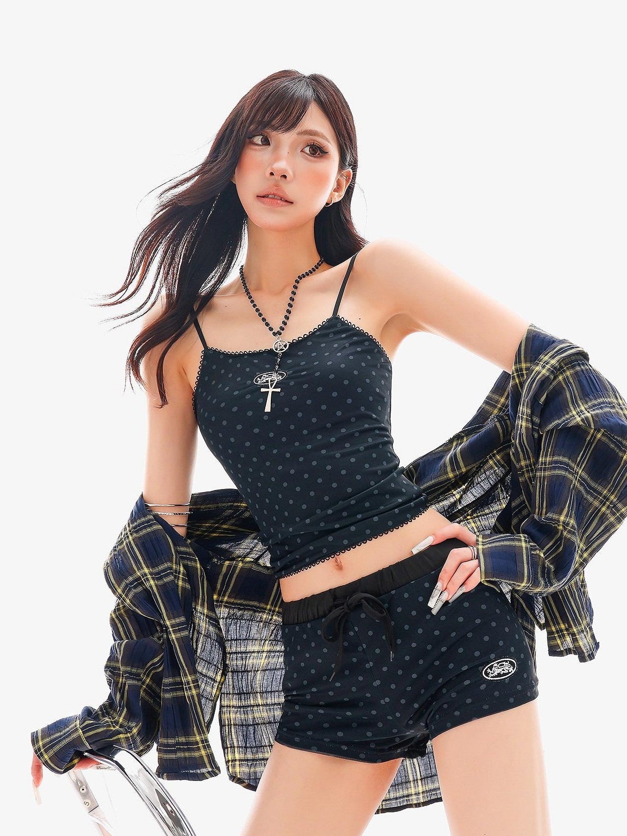 QIUQIU STUDIO Spicy Girl Polka Dot Print Women&
