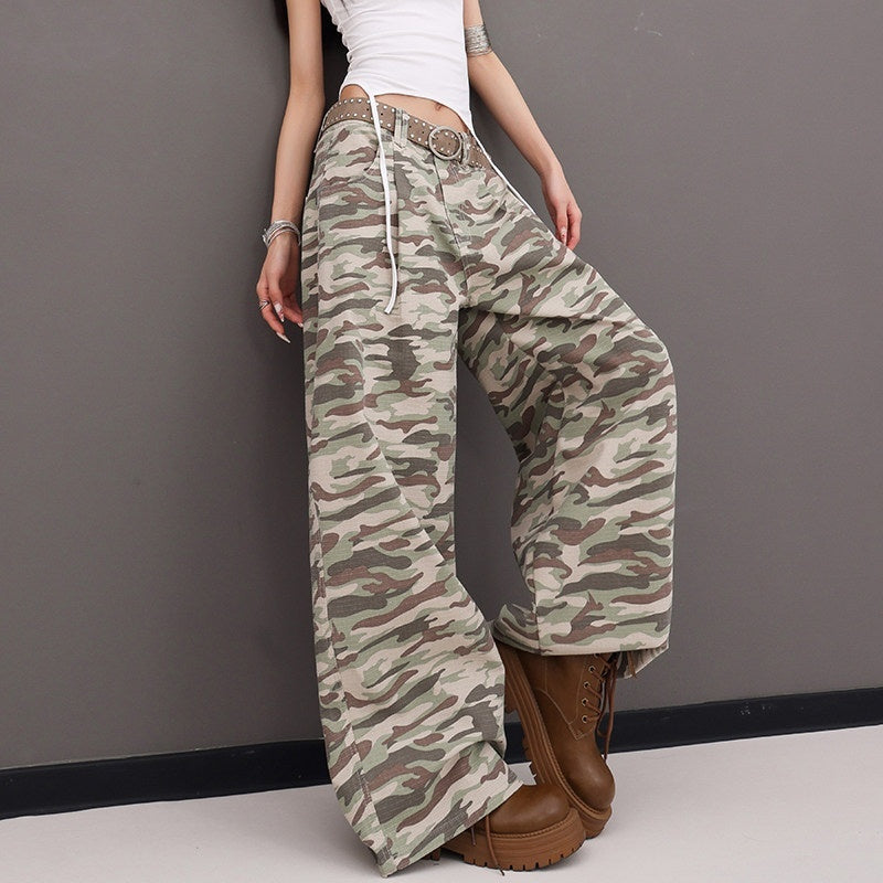 QIUQIU_STUDIO_Tall_Camo_Harem_Paratrooper_Pockets_Zipper_Fly_Women&