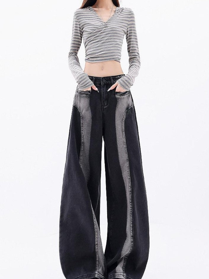 QIUQIU STUDIO Tall Contrast Gradient Patchwork Women&