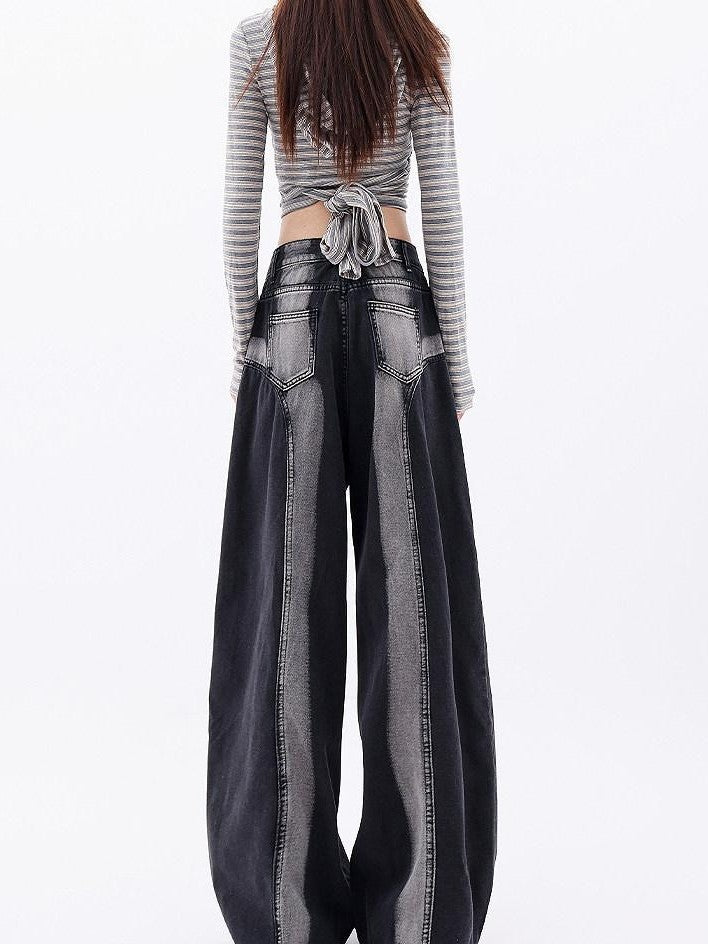 QIUQIU STUDIO Tall Contrast Gradient Patchwork Women&