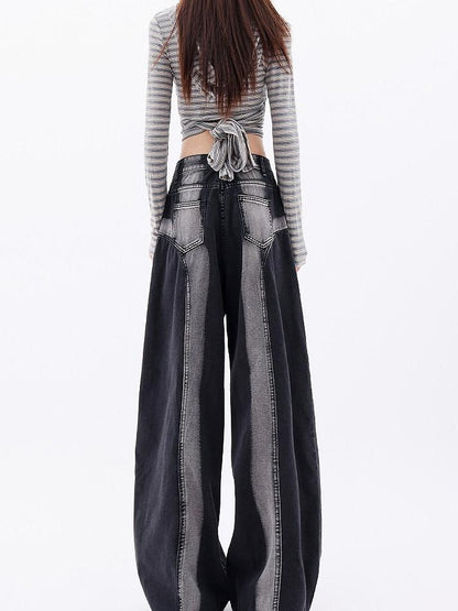 QIUQIU STUDIO Tall Contrast Gradient Patchwork Women&