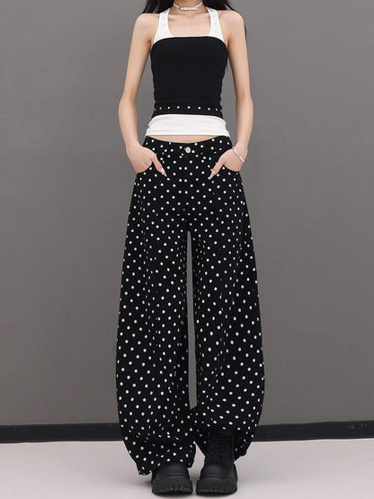 QIUQIU STUDIO Tall Elongated Drapey Polka Dot Women&