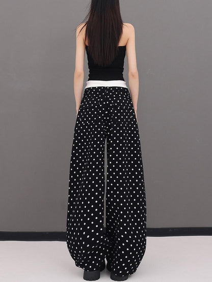 QIUQIU STUDIO Tall Elongated Drapey Polka Dot Women&