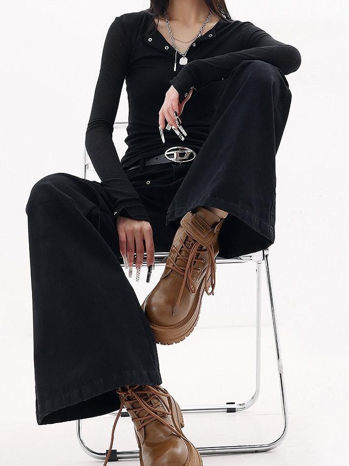 QIUQIU STUDIO Tall Extended Workwear Pockets Loose Drape Women&