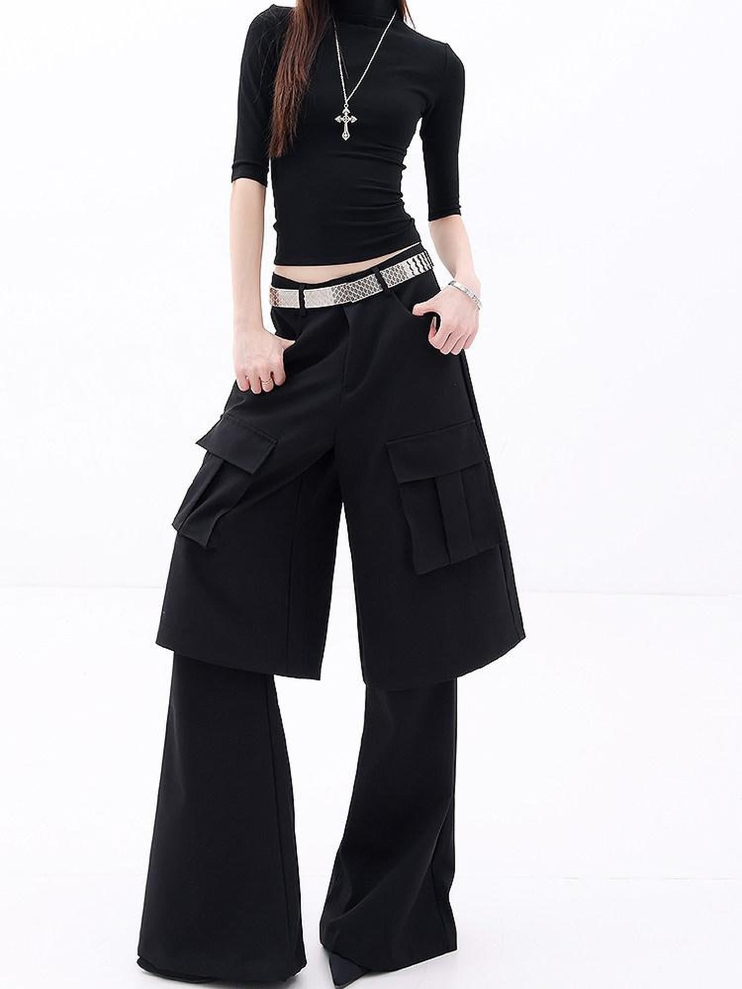 QIUQIU STUDIO Tall Extra Long Faux Two Piece Tailored Women&