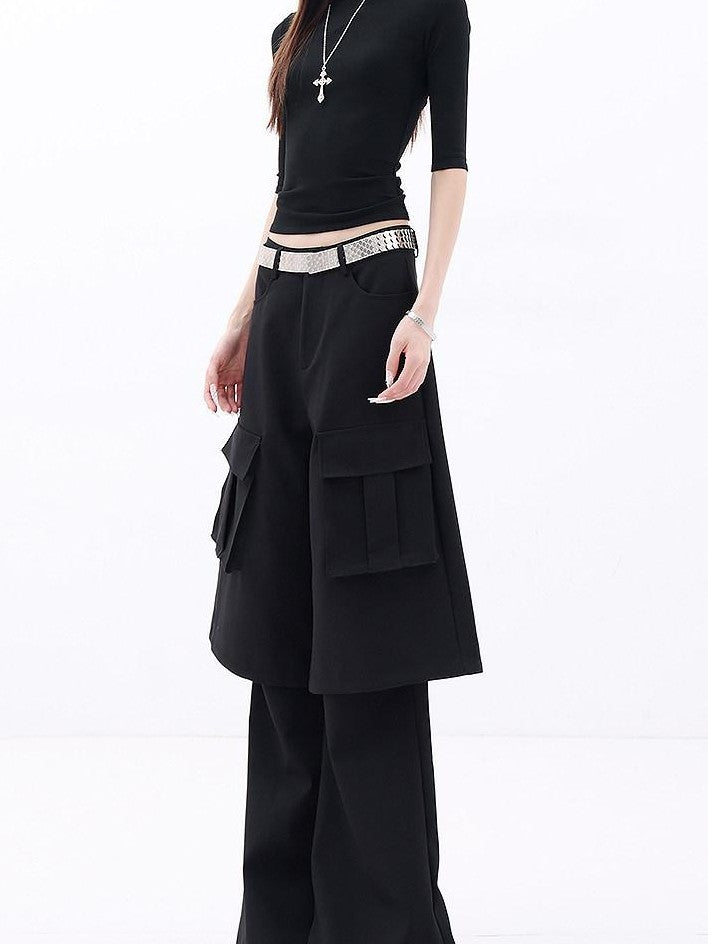 QIUQIU STUDIO Tall Extra Long Faux Two Piece Tailored Women&