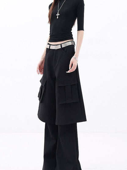 QIUQIU STUDIO Tall Extra Long Faux Two Piece Tailored Women&