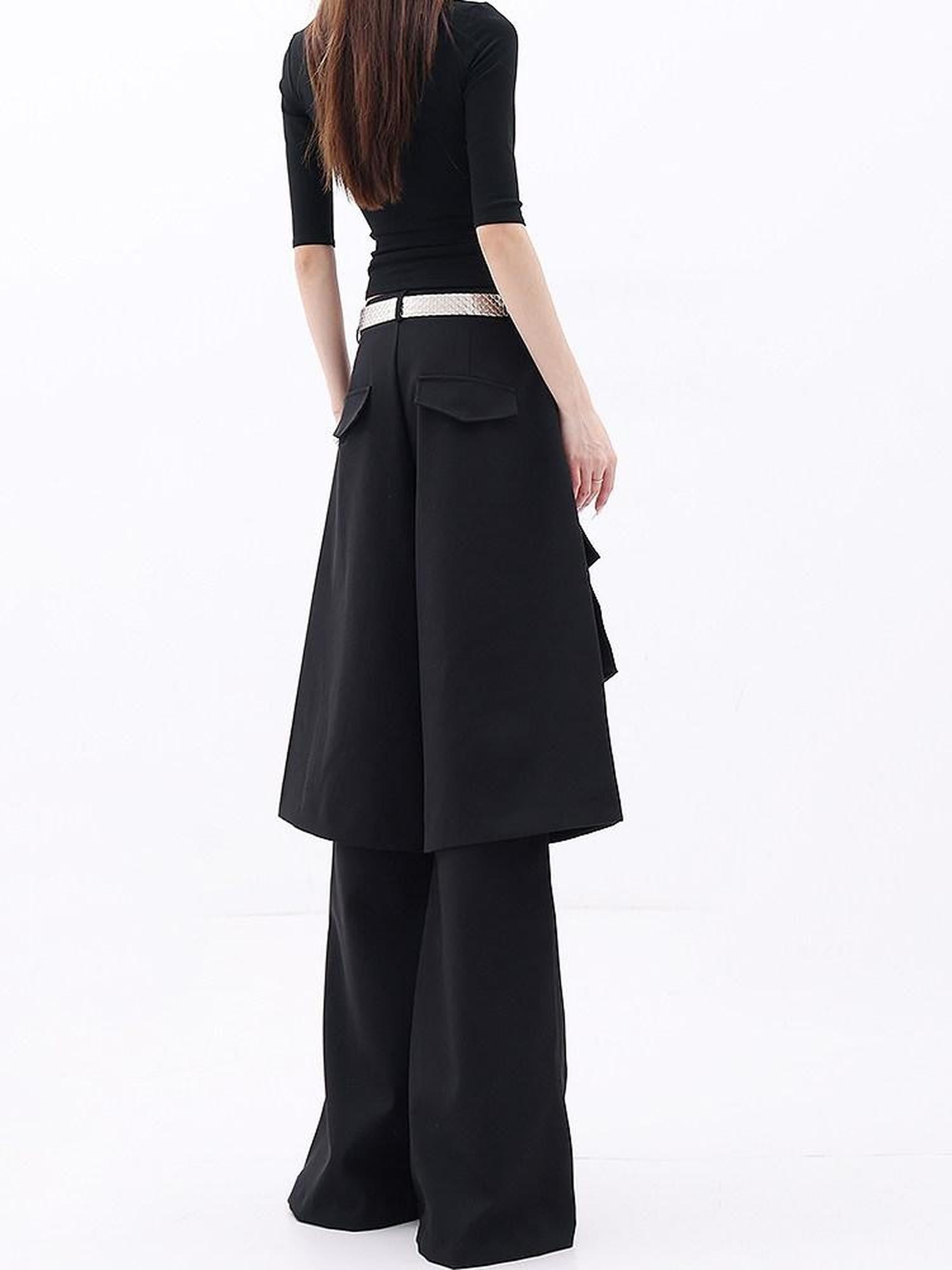 QIUQIU STUDIO Tall Extra Long Faux Two Piece Tailored Women&
