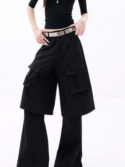 QIUQIU STUDIO Tall Extra Long Faux Two Piece Tailored Women&