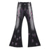 QIUQIU_STUDIO_Tall_Extra_Long_Hand_Painted_Graffiti_Slim_Micro_Flare_Women&