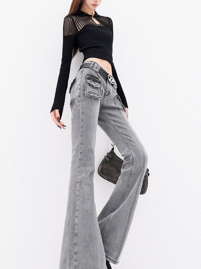 QIUQIU STUDIO Tall Extra Long Rivet Detail Women&
