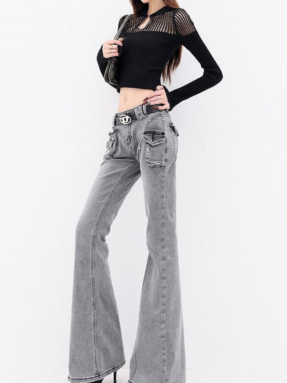 QIUQIU STUDIO Tall Extra Long Rivet Detail Women&